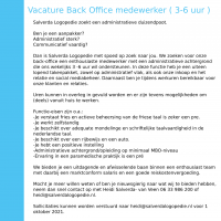 Salverda Vacature Back-officemedewerker