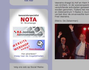 screenshot banners nieuwsbrief