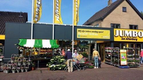 door elkaar haspelen Guinness varkensvlees Jumbo zet de bloemetjes buiten