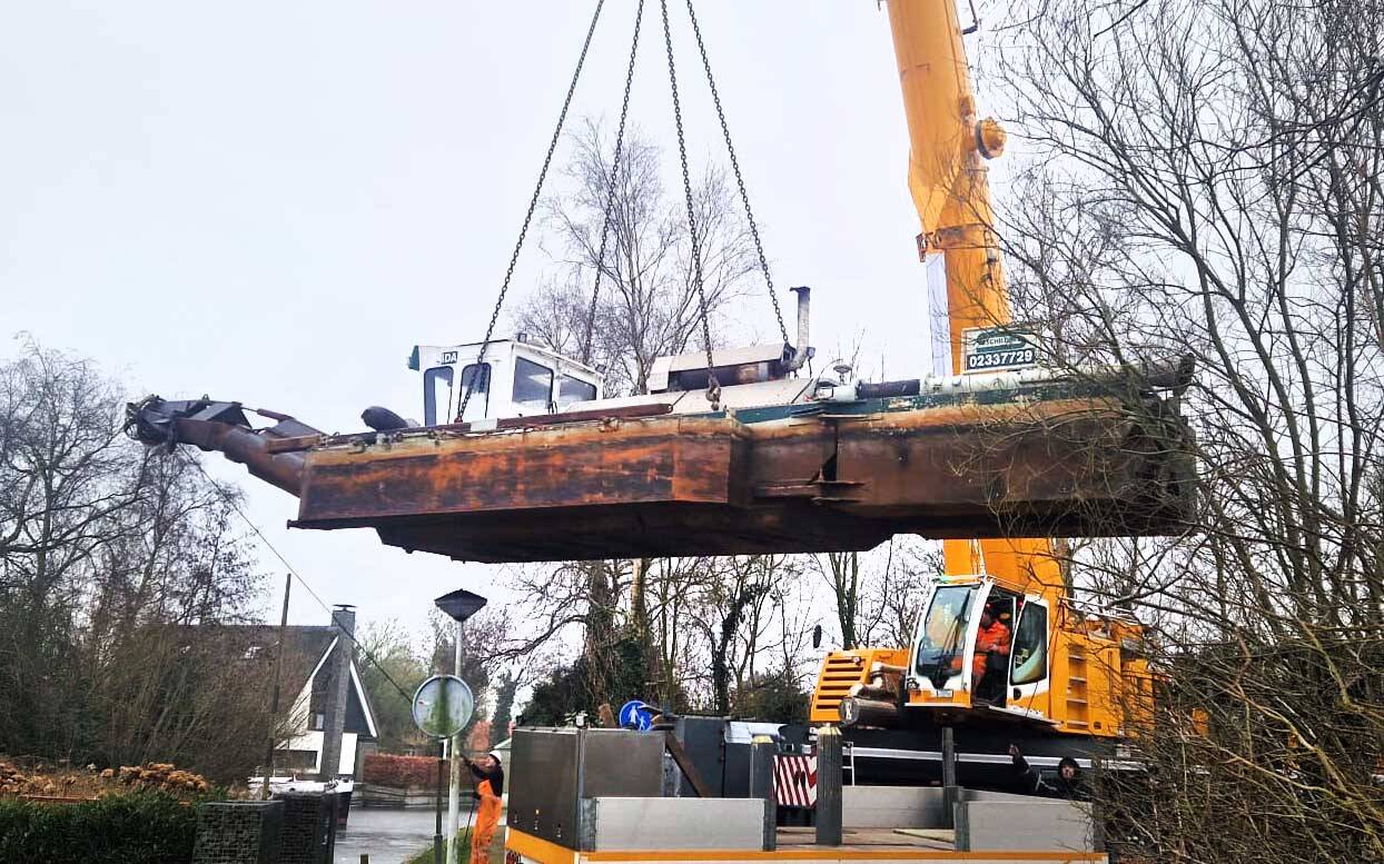 260217 Langweer baggeren 2 c PassantenhavenLangweer