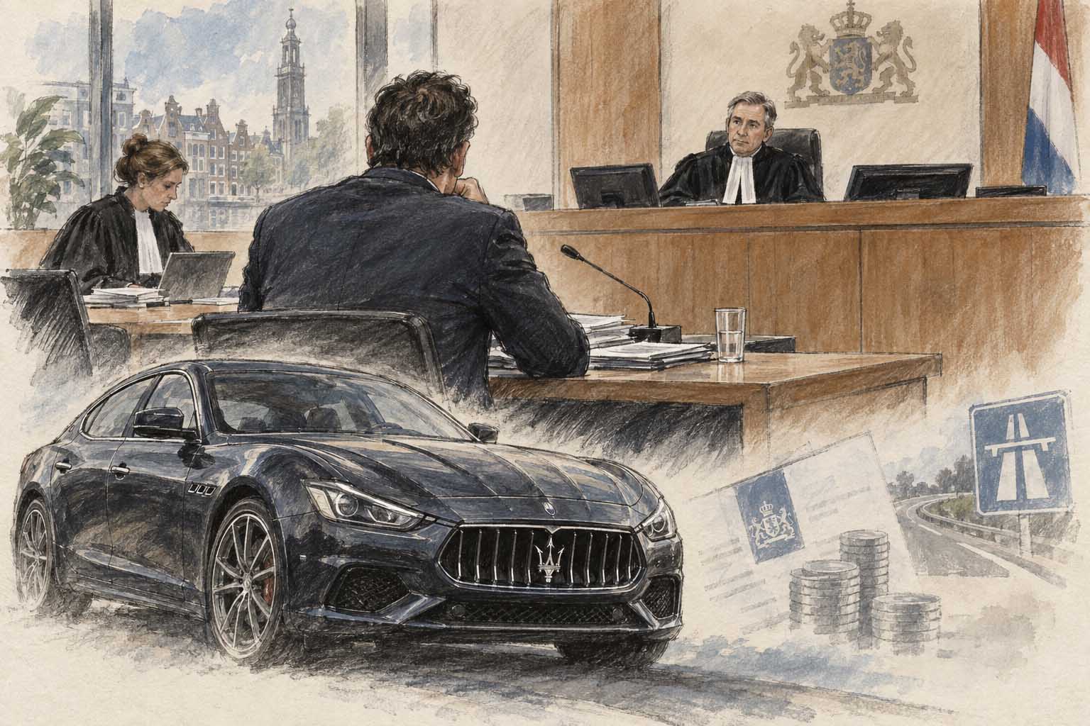 Maserati-eigenaar met postadres in Scharsterbrug verliest belastingzaak