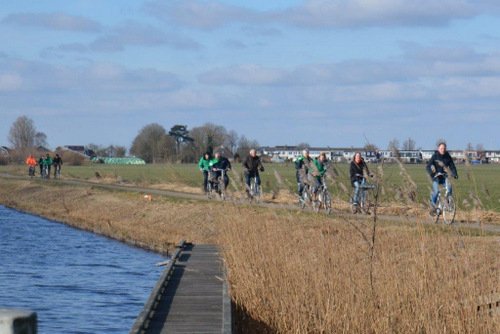 180224 CDA Scharsterrijnbrug op de fiets