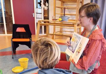 Peuters en kleuters Ouwsterhaule vergroten woordenschat met zandbaksessies