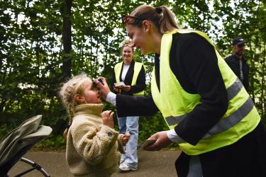 Slot Avondvierdaagse: stempel op je voorhoofd