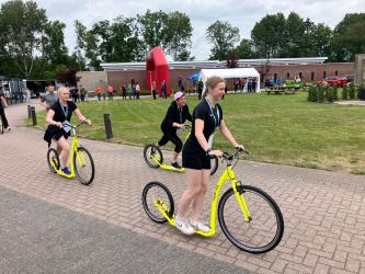 Enthousiaste aanmoedigingen bij Maeykes Marathon