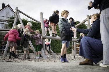 Leerlingen Scharsterbrug halen € 2.870 op voor KiKa met korte-broekenactie