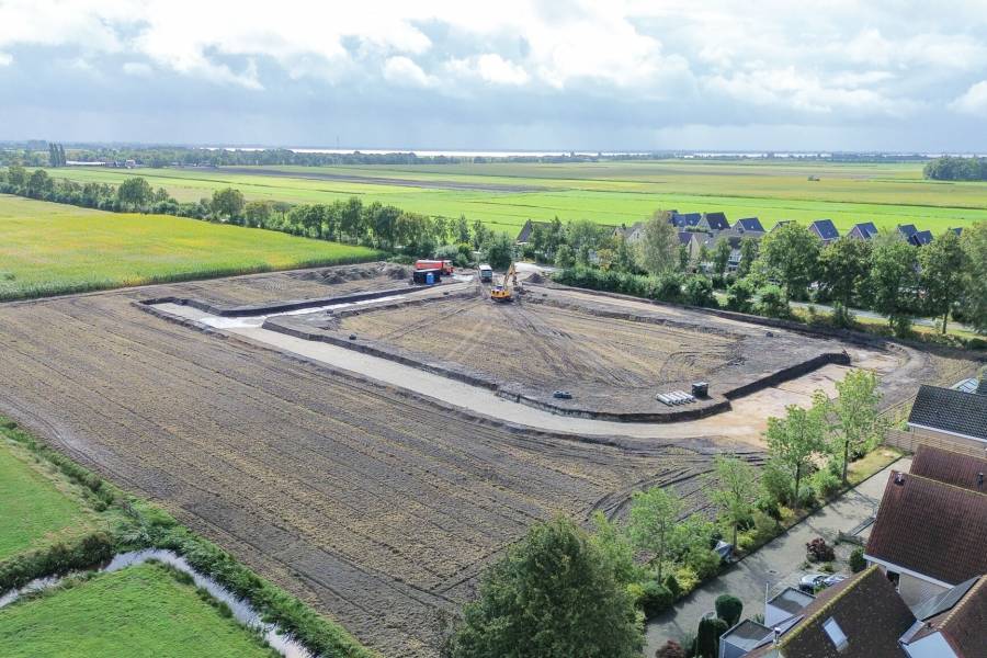 Gemeente start met bouwrijp maken nieuwe woonwijk Ouwsterhaule