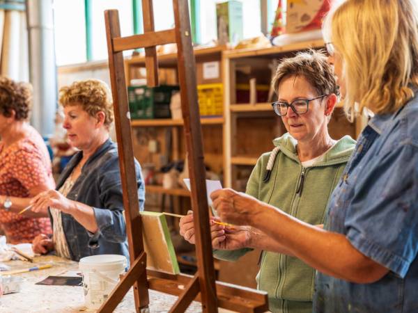 Opperste concentratie bij schilders in de Creatheek