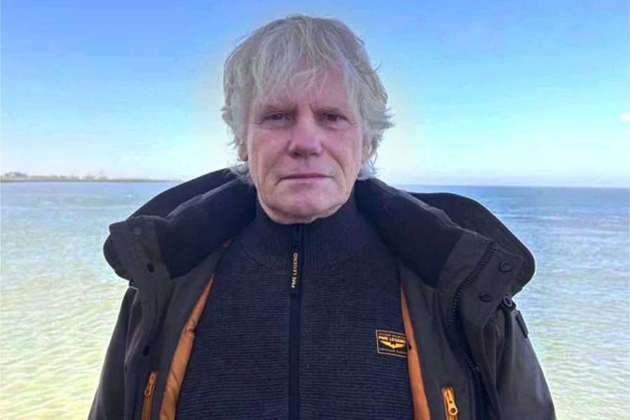 Harm van der Pal uit Sint Nyk in 1986 illegaal aan start Elfstedentocht