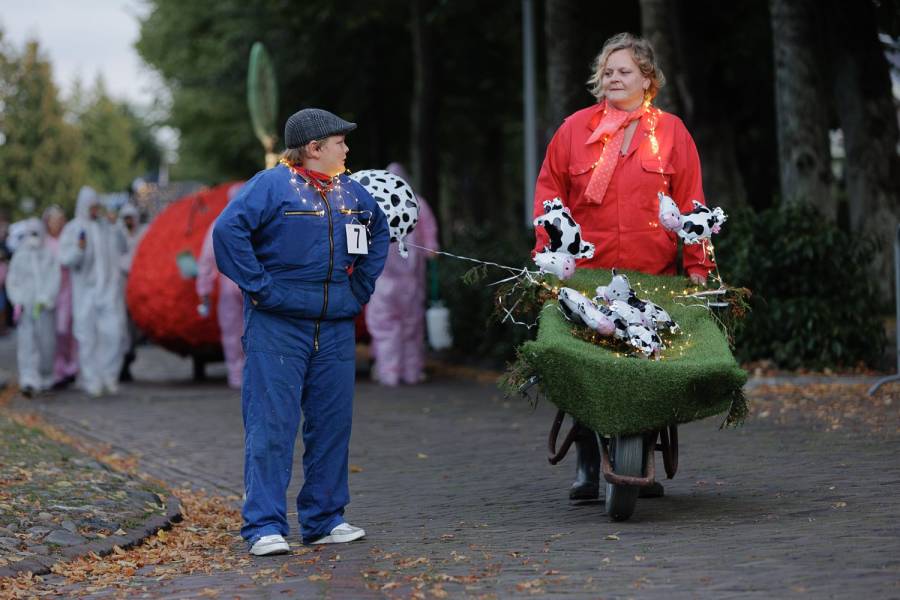 Vijftien deelnemers geven kleur aan allegorische optocht Langweer