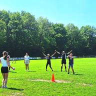 Enthousiasme bij walking footballclinic van VVI en Renado